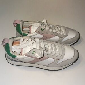 Steve Madden Grey, Pink and Green Sneakers